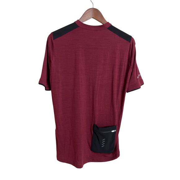 La Passione Wool Blend Cycling Jersey Maroon Mens Small - Picture 2 of 7